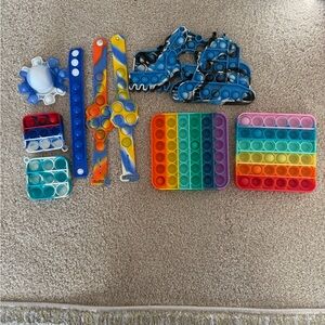 Colorful Pop It Fidget Toy Set